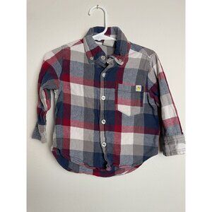 Hoonana Plaid Flannel Button Up Shirt